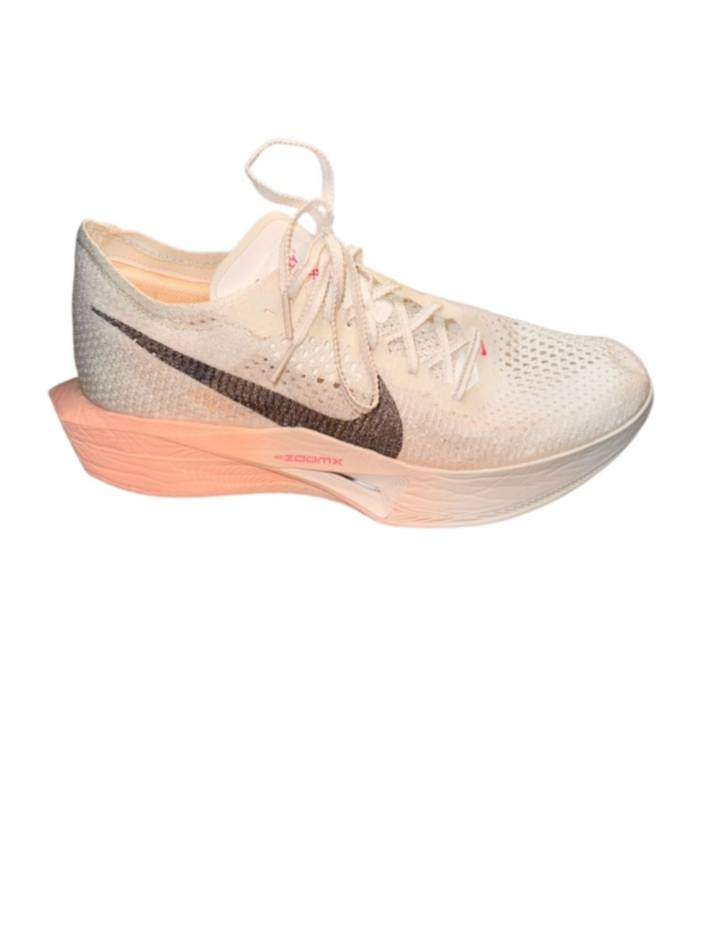 Men's Nike ZoomX Vaporfly Next% 3 Athletic Shoes US 12 Sail Crimson Tint